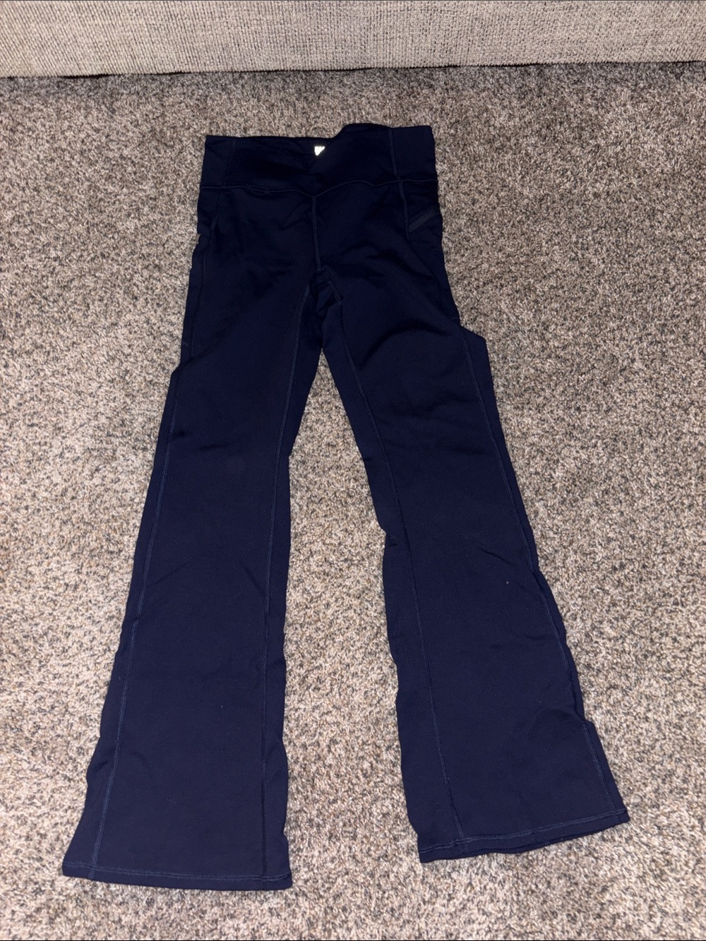 Fabletics Dark Navy Flare legging scrub pants
